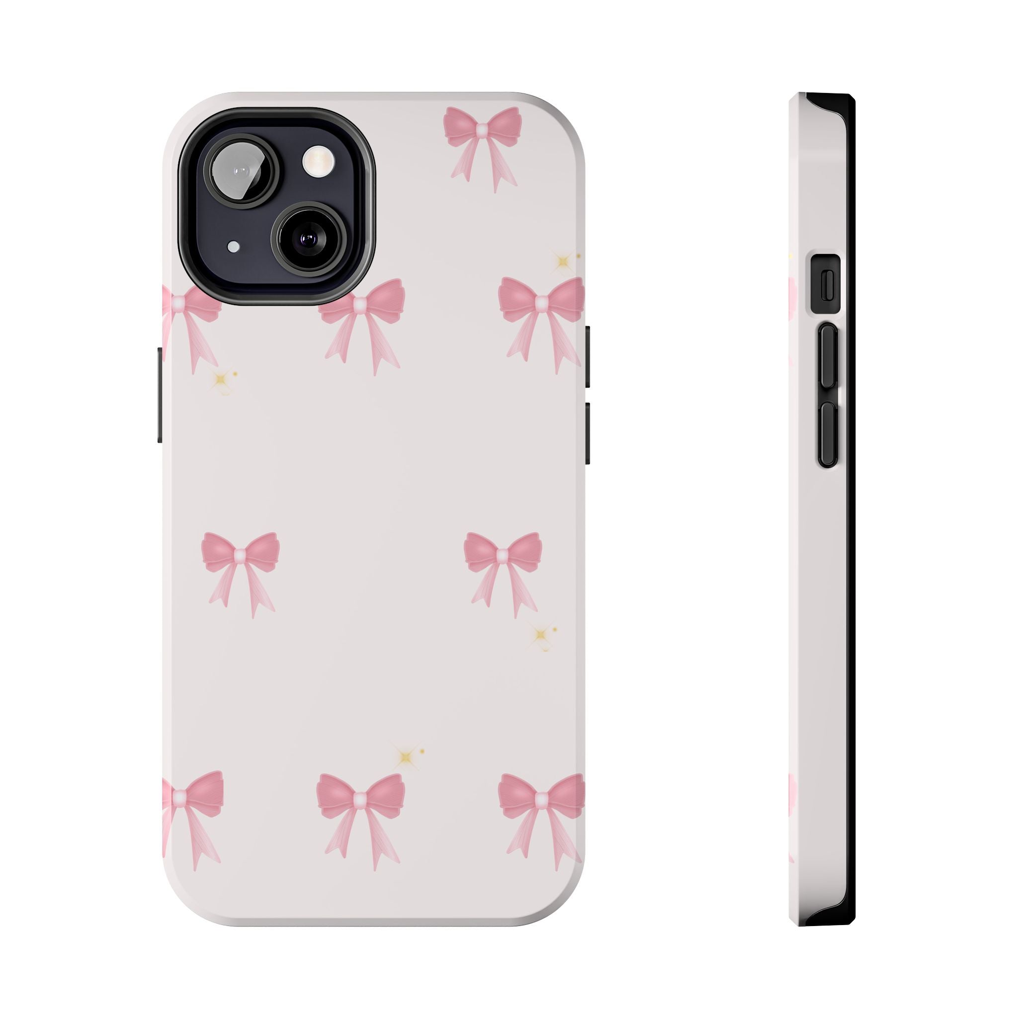 Pink Bow Aesthetic Phone Case – Cute Minimal Pattern