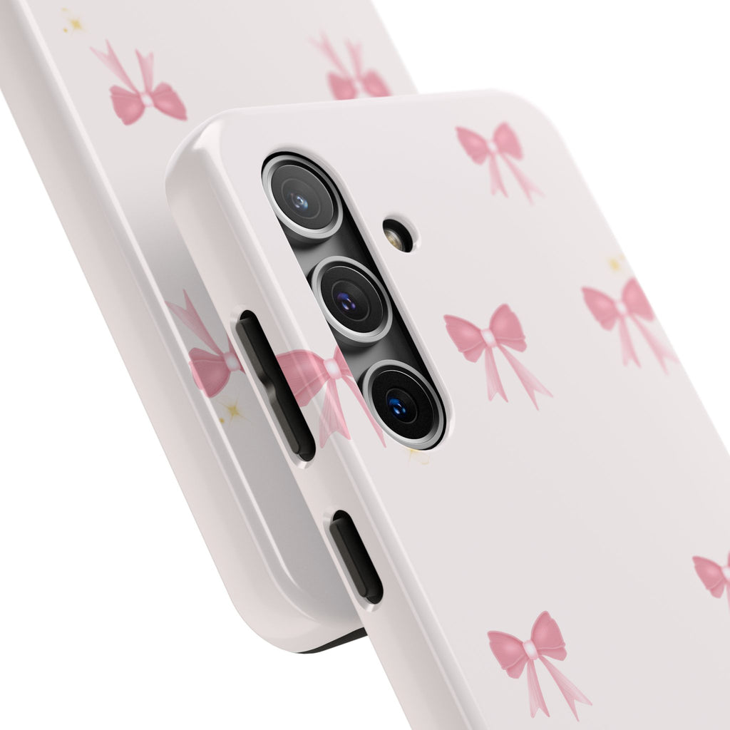 Pink Bow Aesthetic Phone Case – Cute Minimal Pattern