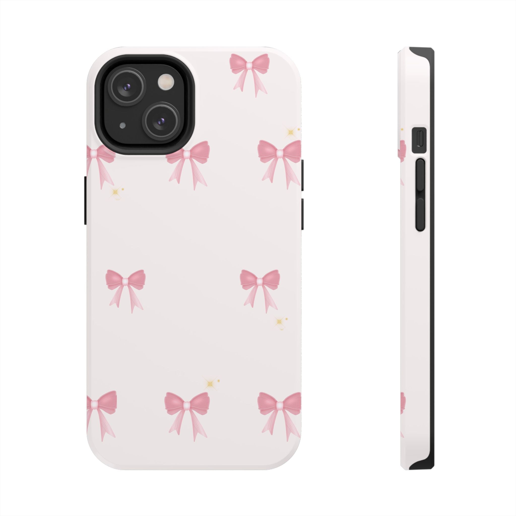 Pink Bow Aesthetic Phone Case – Cute Minimal Pattern