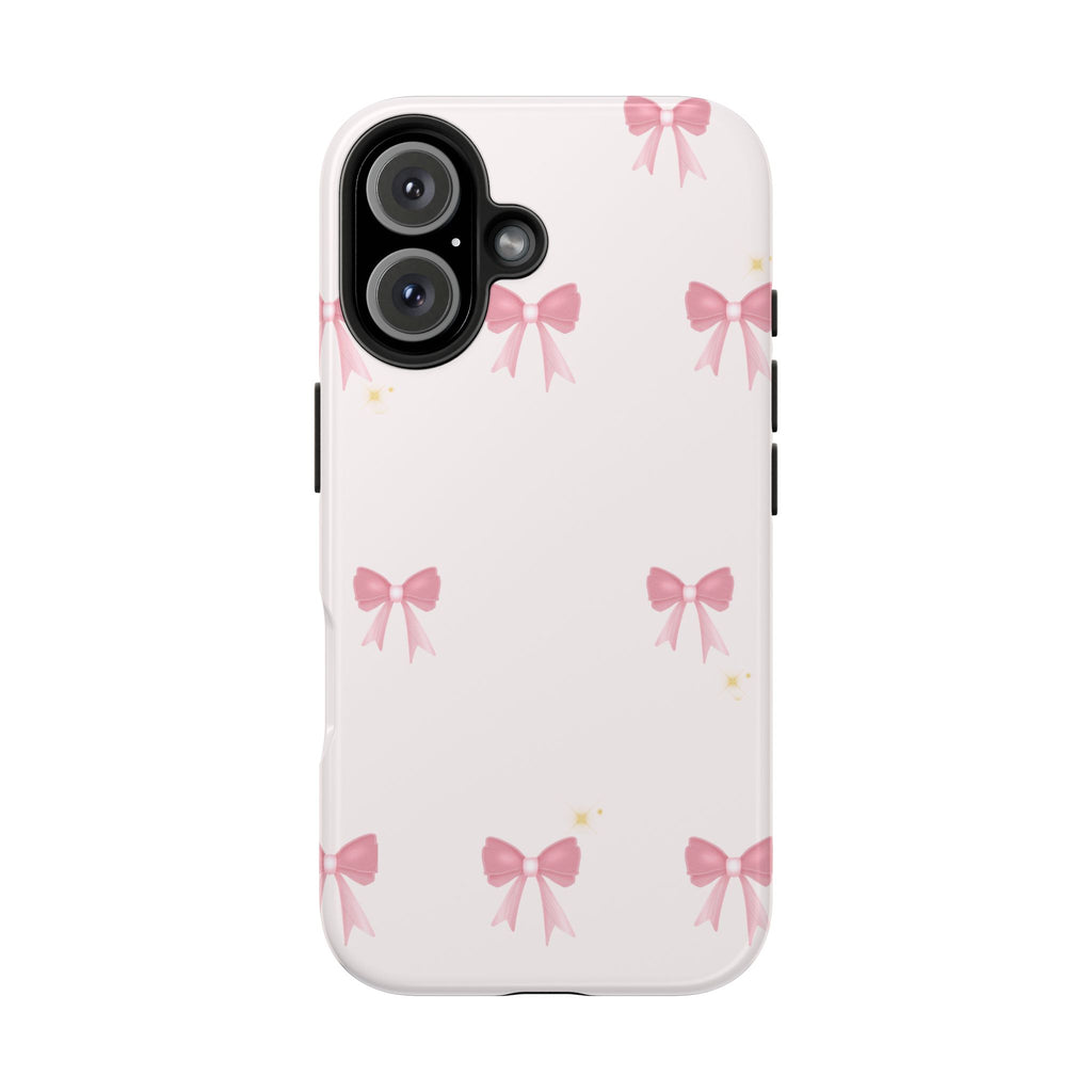 Pink Bow Aesthetic Phone Case – Cute Minimal Pattern