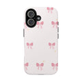 Pink Bow Aesthetic Phone Case – Cute Minimal Pattern