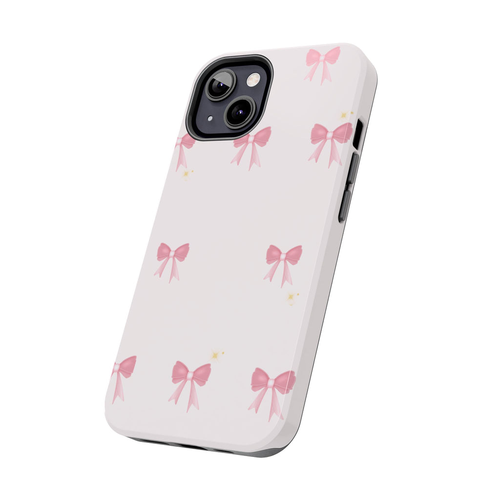 Pink Bow Aesthetic Phone Case – Cute Minimal Pattern