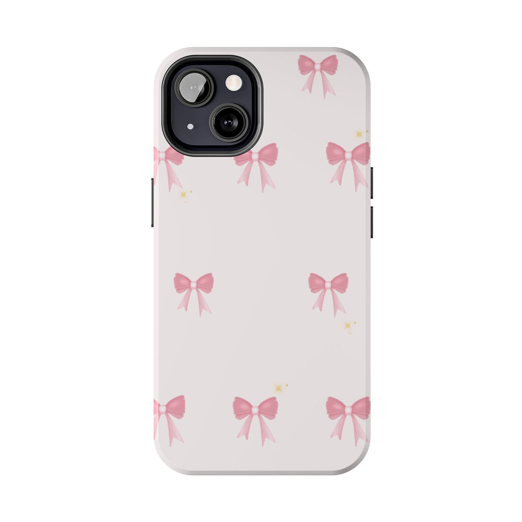 Pink Bow Aesthetic Phone Case – Cute Minimal Pattern