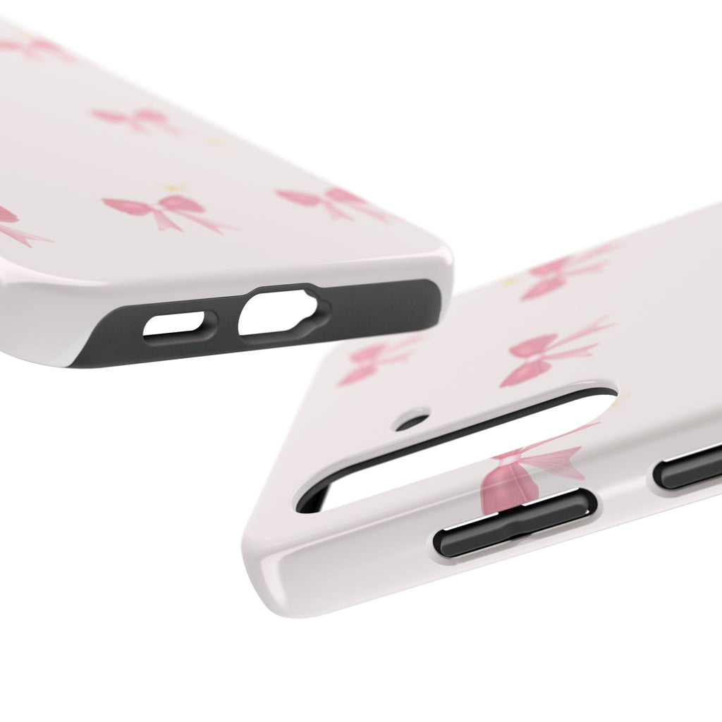 Pink Bow Aesthetic Phone Case – Cute Minimal Pattern
